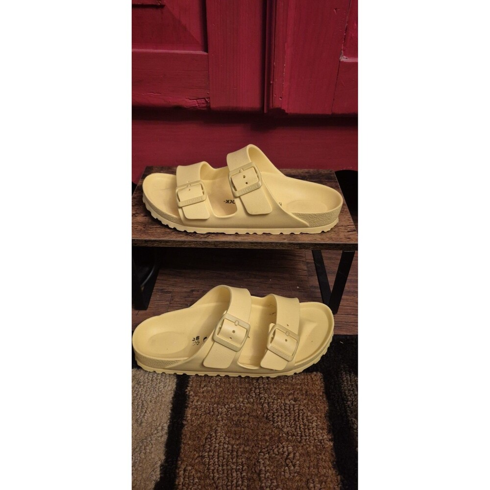 Birkenstock Arizona  W 7 M 5 EVA Sandals Popcorn Yellow Mens Womens
